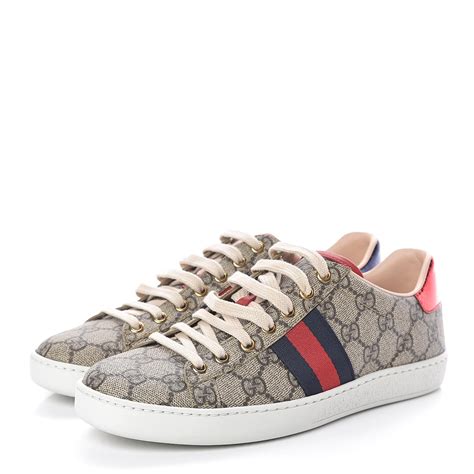 gucci supreme sneakers tennis shoes replica|gg supreme low top sneakers.